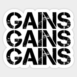 Gains Sticker